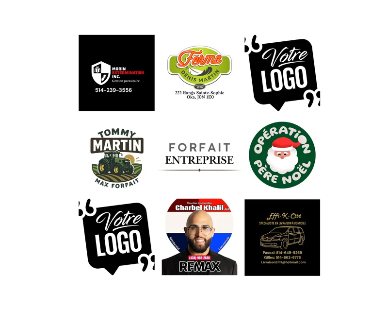 Carte d'affaire Recto Verso-Forfait entreprise-100 et +