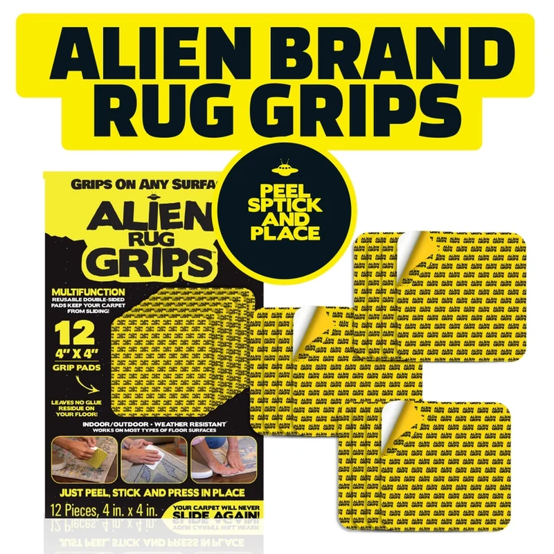 Dubbelzijdige kleefpads 10x10cm - 12 stuks - Alien Rug Grips
