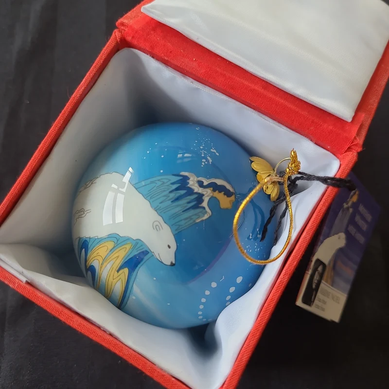 "Mother Winter" Glass Ornament, artwork by Sioux artist Maxine Noel