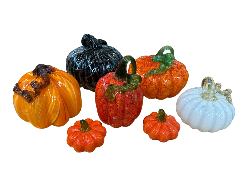 Handblown Glass Pumpkins
