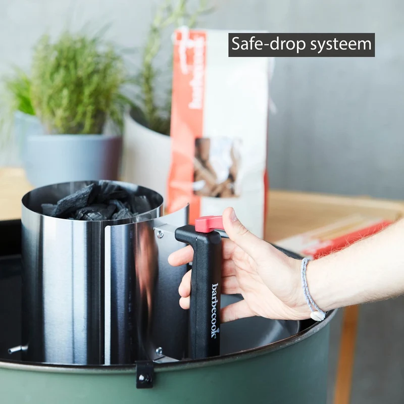 Barbecook RVS BBQ starter met Safe Drop