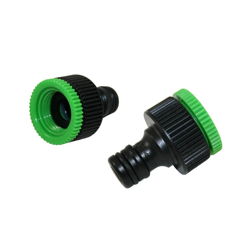 Panama adapter waterkraan voor aansluiten tuinslang – 3/4 en 1/2 inch - Haba