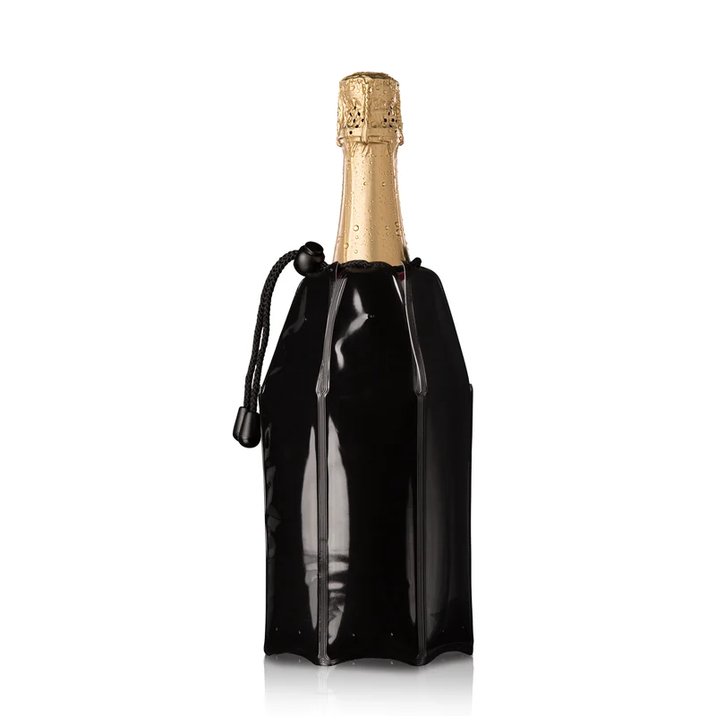 Vacu Vin champagnekoeler hoes zwart