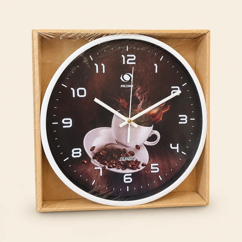 ساعة حائط مطبخ فاخرة — Paloma Quartz — 6 تصاميم مقاس 30 سم