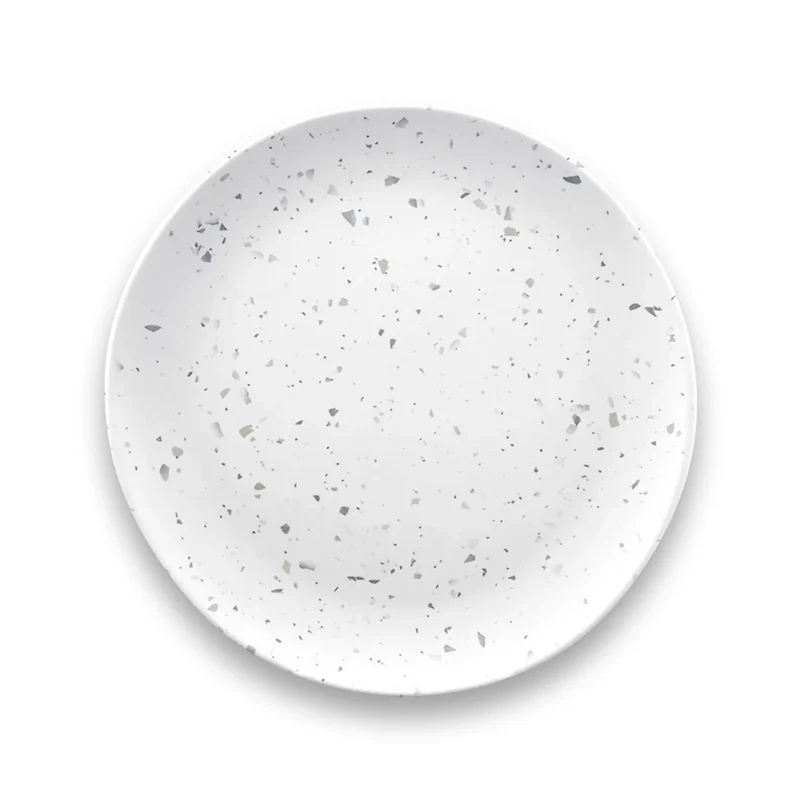 Tarhong - Terrazzo servies van Duurzaam Melamine & Bamboe – Lichtgewicht Camping Servies voor Camper & Caravan