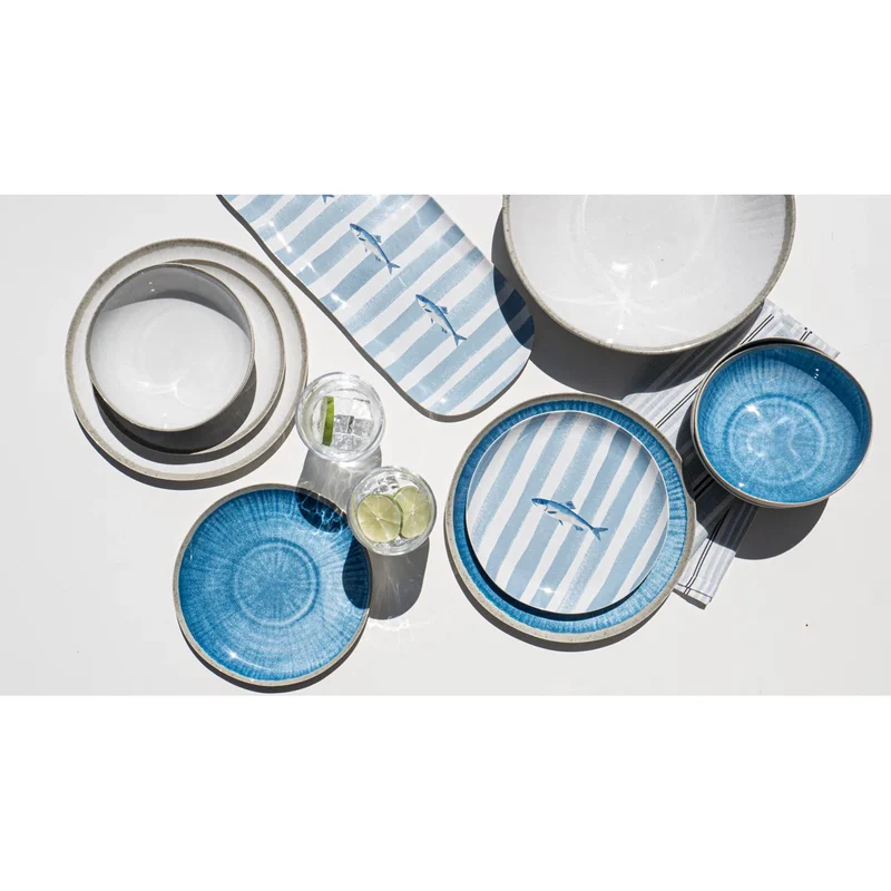 Tarhong - Coastal reactive Newwave melamine servies zacht wit