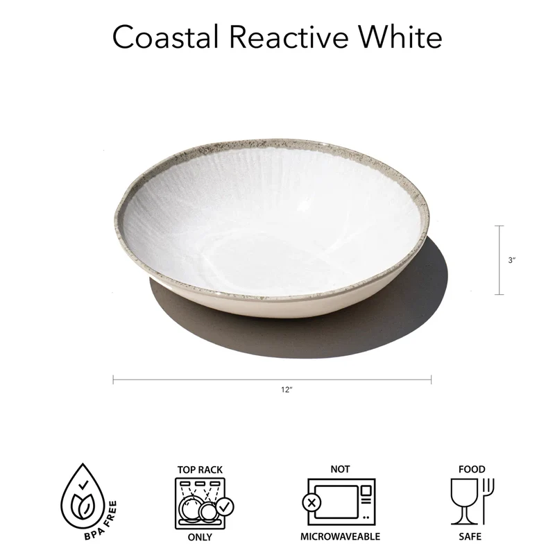Tarhong - Coastal reactive Newwave melamine servies zacht wit