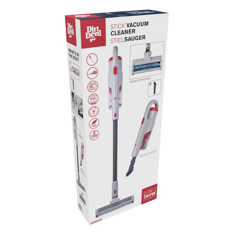 Dirt Devil 2-in-1 Steelstofzuiger en Kruimeldief