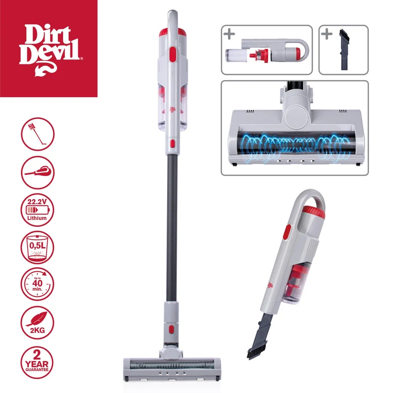 Dirt Devil 2-in-1 Steelstofzuiger en Kruimeldief