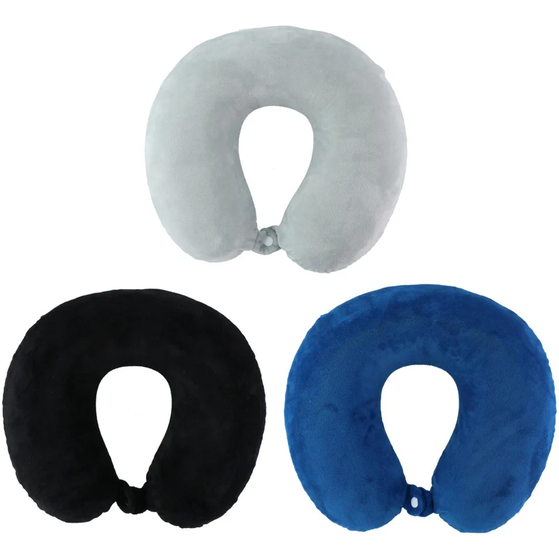 Dunlop Reisaccessoires Reiskussen Memory Foam 3as Veelkleurig