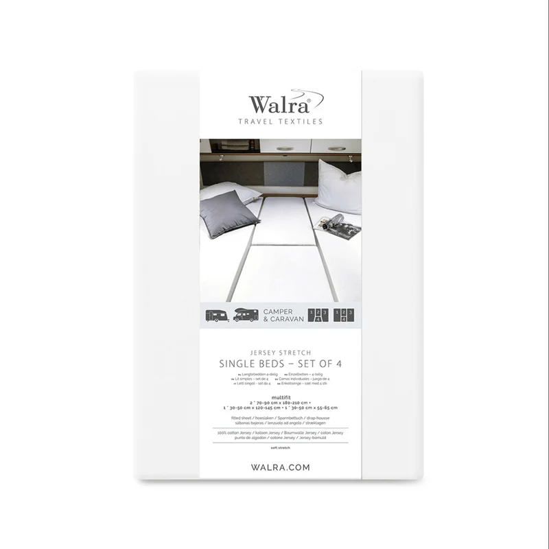 Walra Jersey hoeslaken (4-delig) - verschillende kleuren