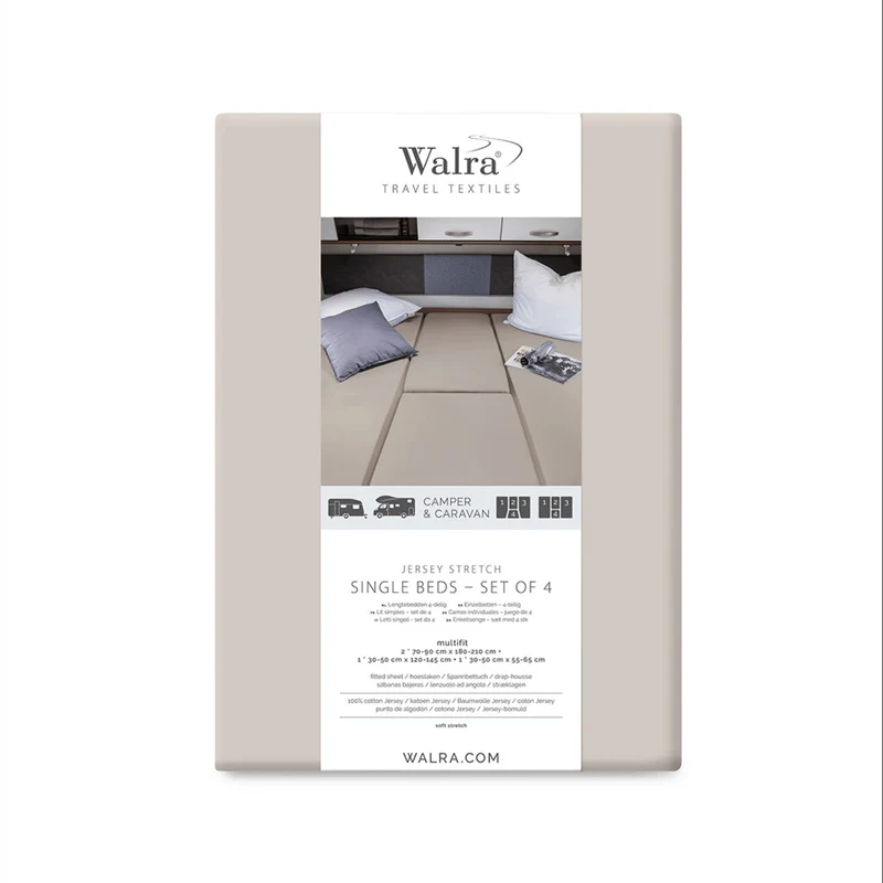 Walra Jersey hoeslaken (4-delig) - verschillende kleuren