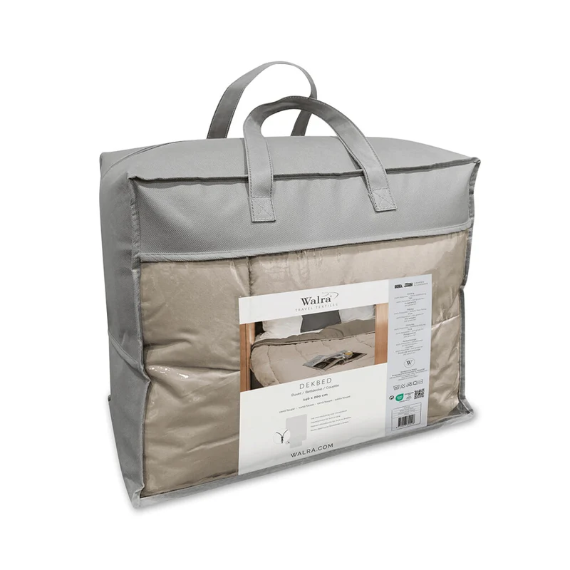 Travel Dekbed - 1 of 2 persoons in grijs of taupe - Walra