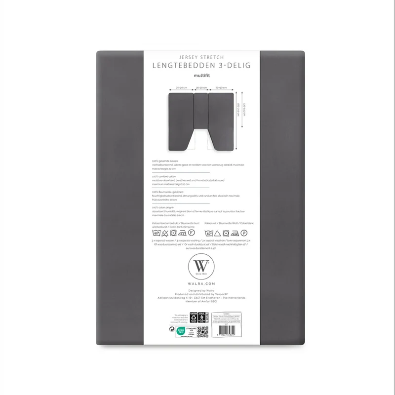 Walra Jersey hoeslaken (3-delig)