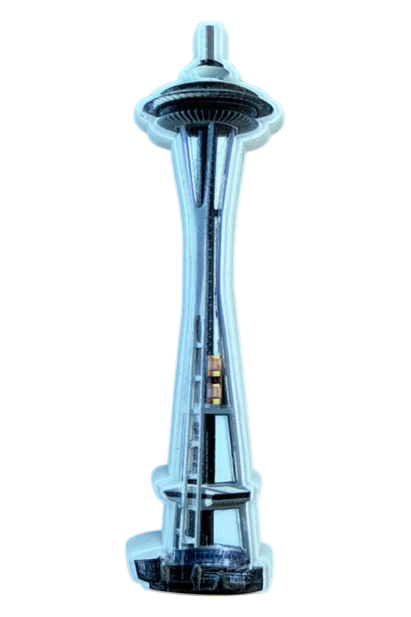 Resin 3D Space Needle Magnet