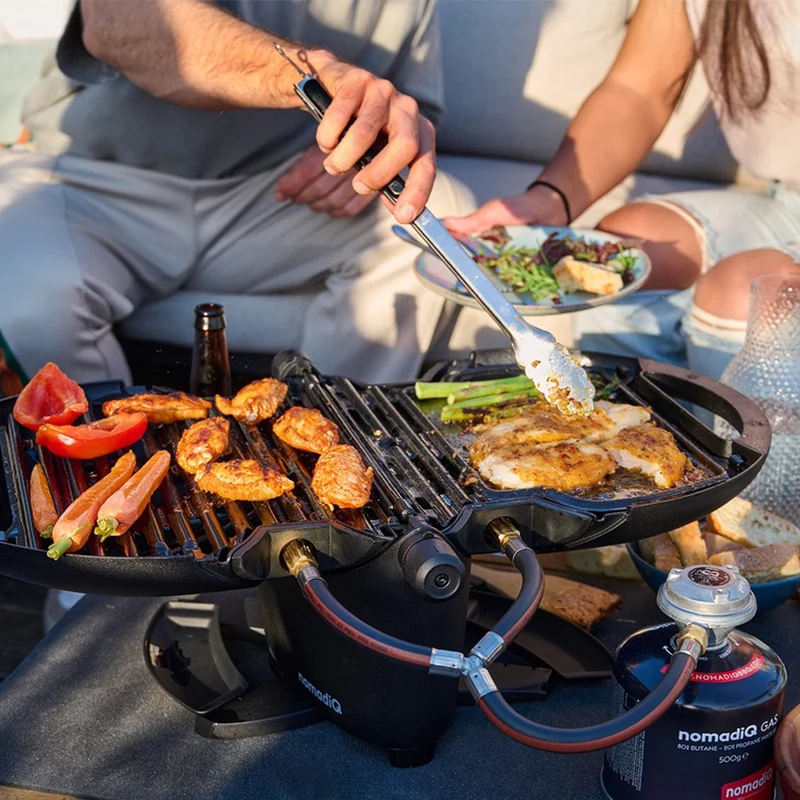 NomadiQ accessoires voor BBQ: grillplaten, gasslangen en schoonmaak