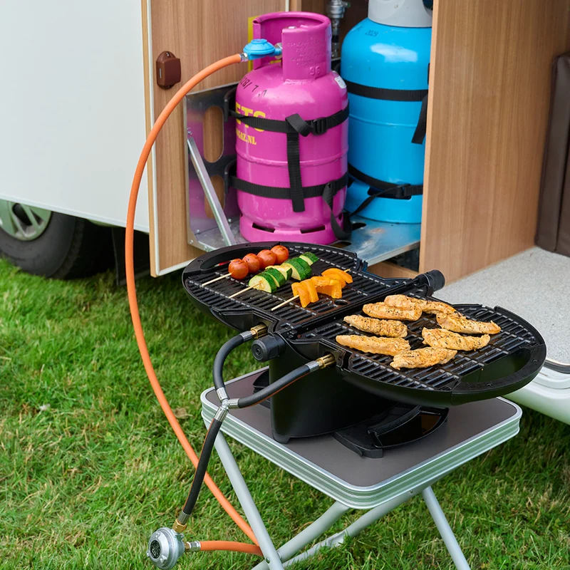 NomadiQ accessoires voor BBQ: grillplaten, gasslangen en schoonmaak