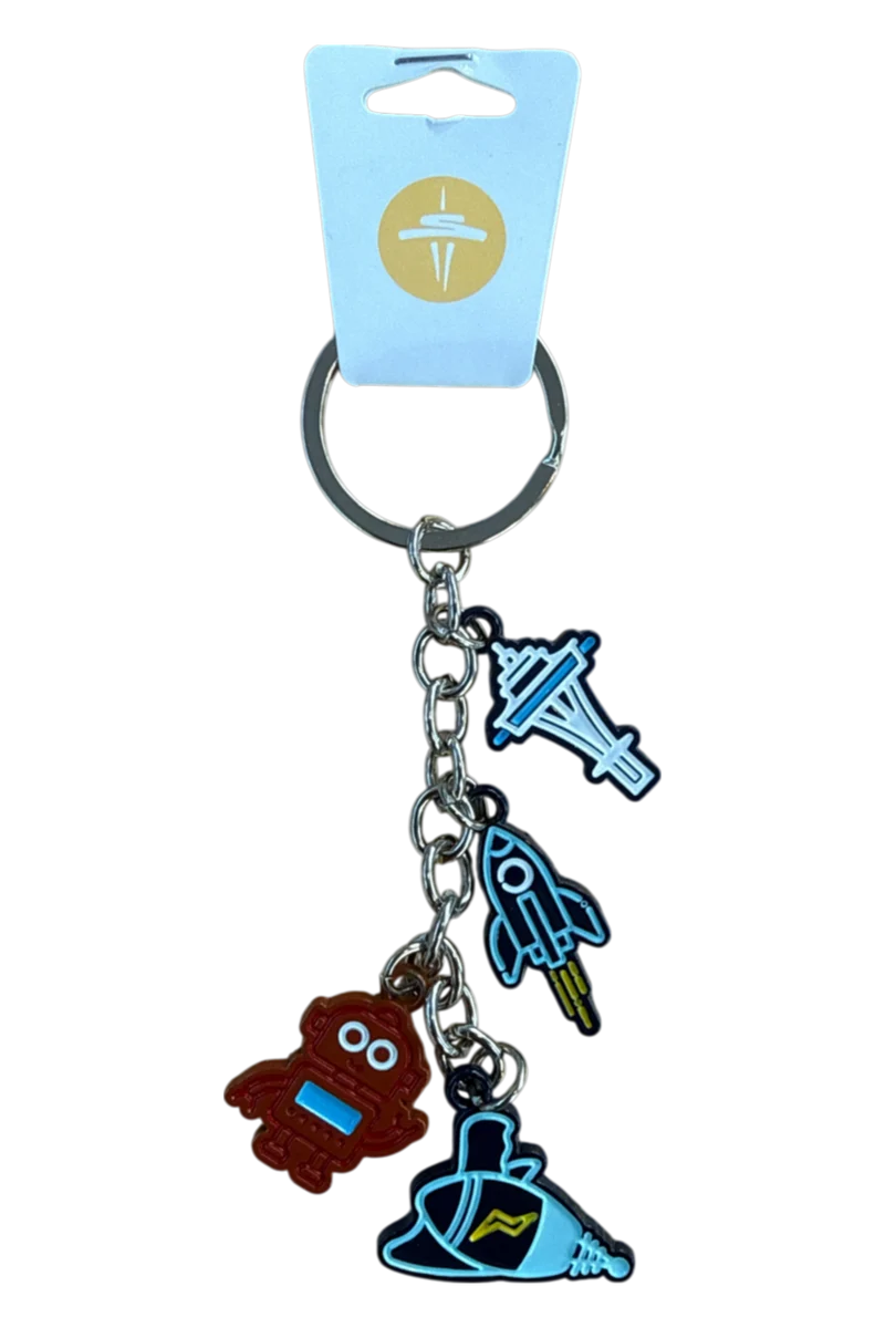 Retro Charms Key Chain