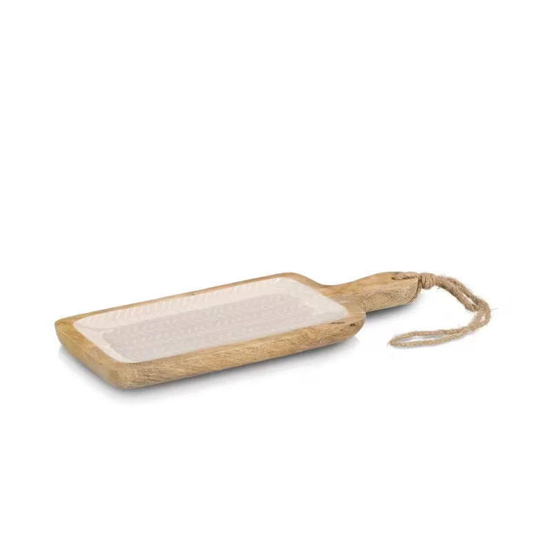 Duurzaam en kwaliteitsvol servies in mango hout look - warm en stijlvol - Zeller