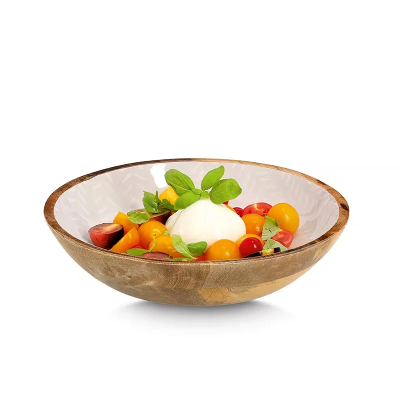 Duurzaam en kwaliteitsvol servies in mango hout look - warm en stijlvol - Zeller