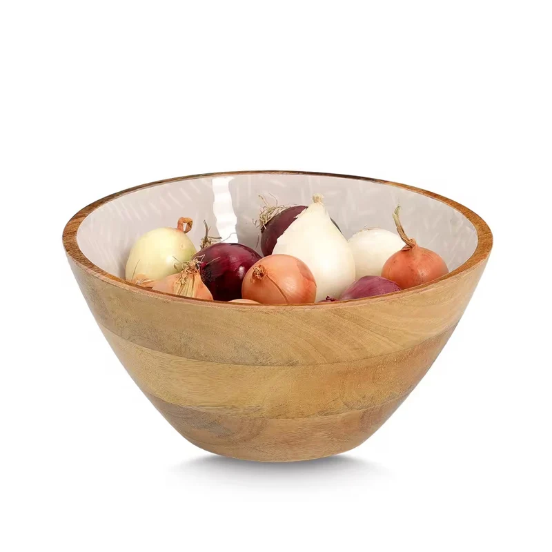 Duurzaam en kwaliteitsvol servies in mango hout look - warm en stijlvol - Zeller