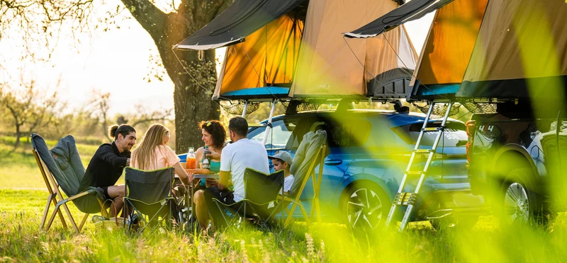Daktent Naïtup TRIUP - slapen onder de sterren - 2 volwassenen en 1 kind