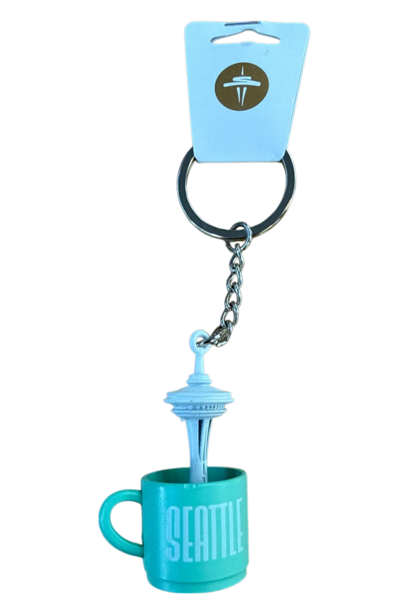 Space Needle In Mug Key Chain
