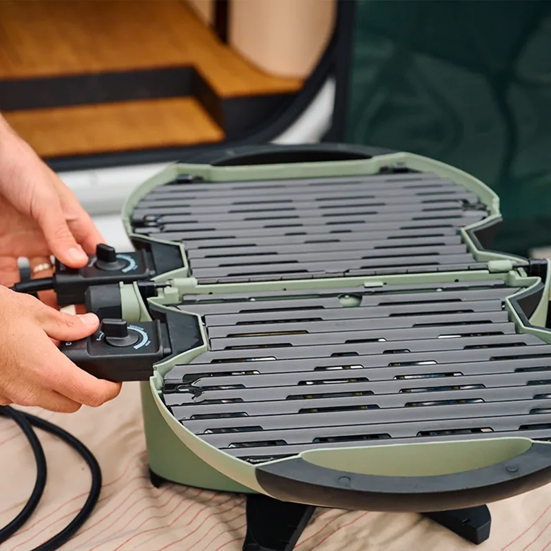 Draagbaare E-BBQ Cement grijs - Nomadiq
