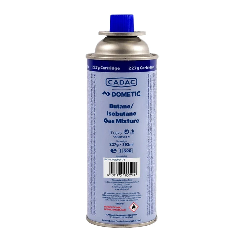 Gascartridge 227 g Bayonet valve - Horizontaal gebruik - Cadac