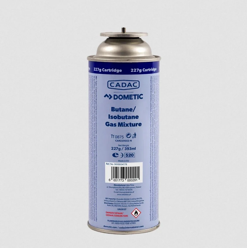 Gascartridge 227 g Bayonet valve - Horizontaal gebruik - Cadac