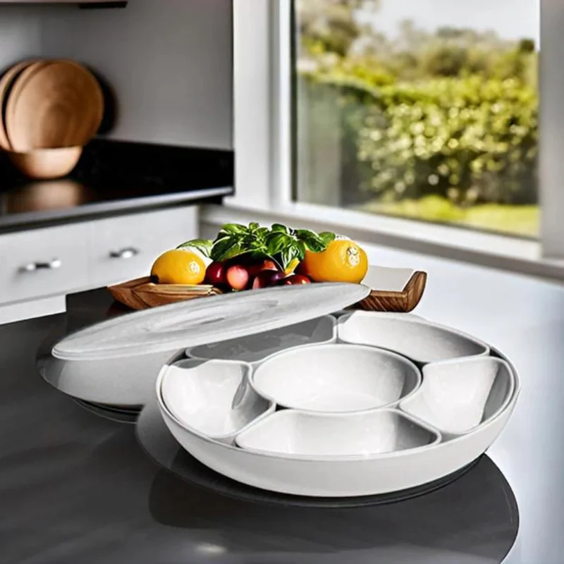 Tarhong 9-delige serveerset met Lazy Susan basis