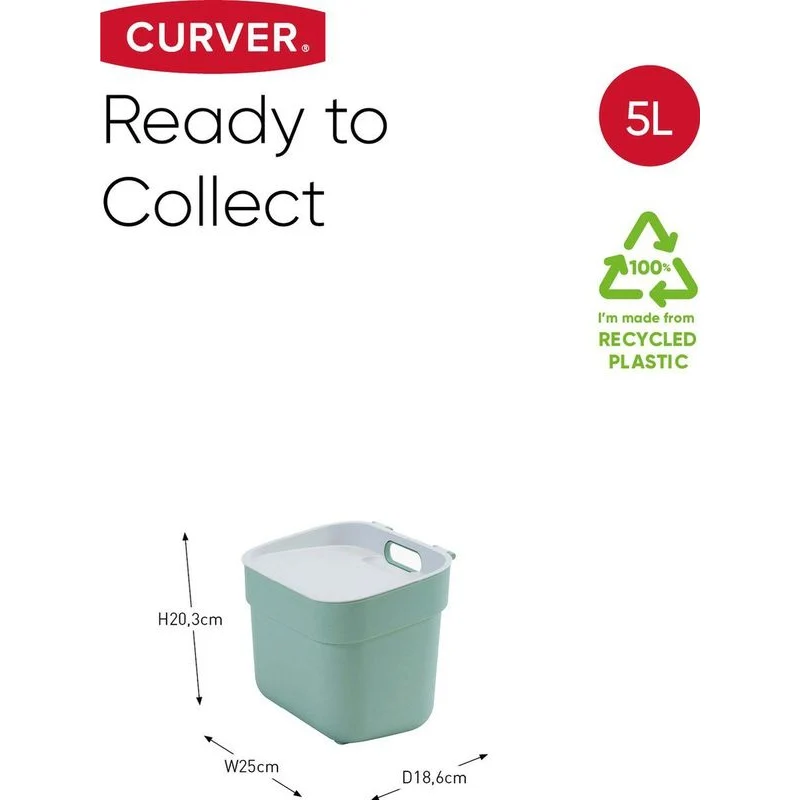 Curver Ready To Collect prullenbak 5L voor camper en caravan