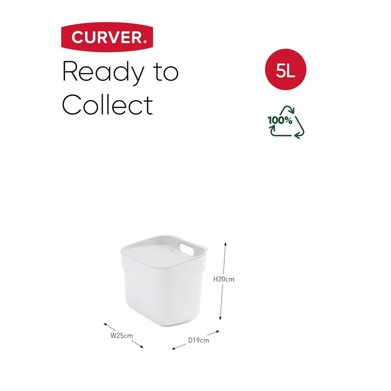 Curver Ready To Collect prullenbak 5L voor camper en caravan