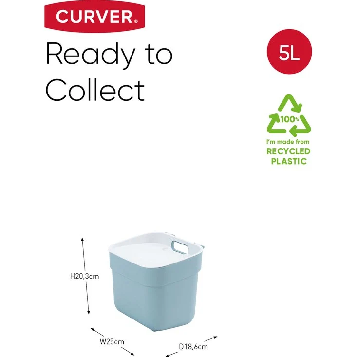 Curver Ready To Collect prullenbak 5L voor camper en caravan
