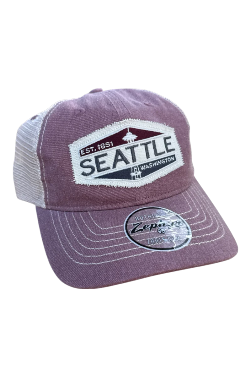 Maroon with Patch Hat