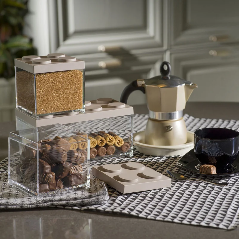 Modulaire kruidenpotjes en opbergdozen Brickstore - Omada