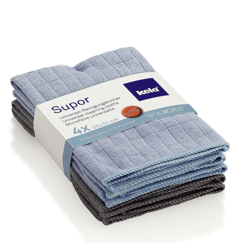 Microvezel doeken set 35 x 35 cm van 4 stuks Supor - Kela