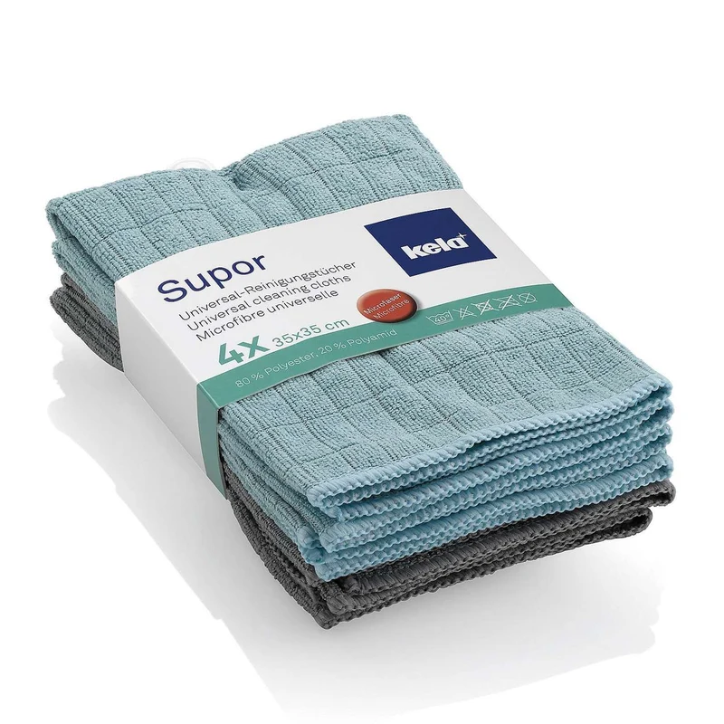 Microvezel doeken set 35 x 35 cm van 4 stuks Supor - Kela
