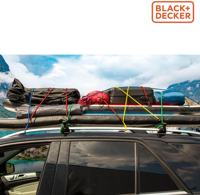 Elastische bagagebinders 10-delig - Black+Decker