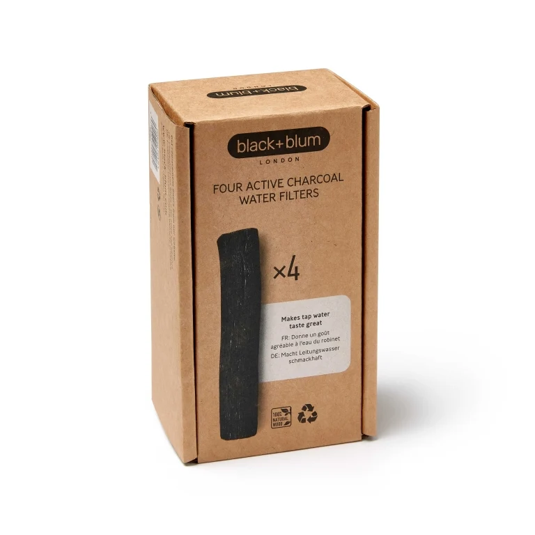 Waterfilter met Bintochan houtskool die tot 6 maanden water zuivert