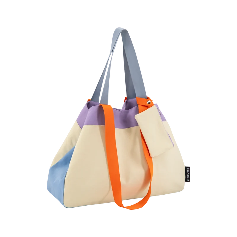 Canvas strand en shop tas - Remember