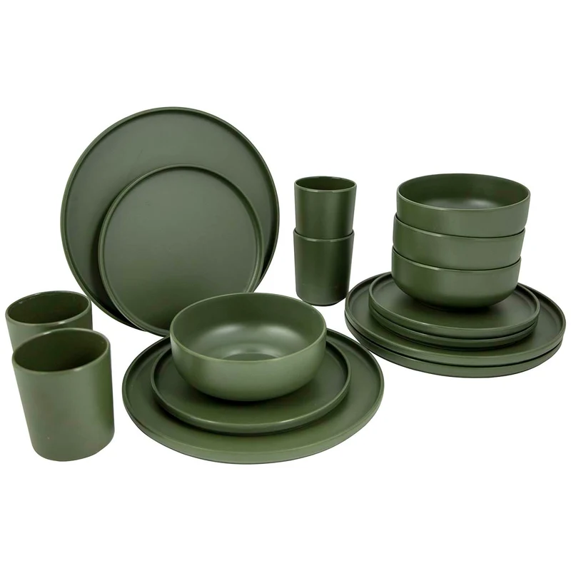 Servies 16 stuks melamine Patom - Bo-Camp