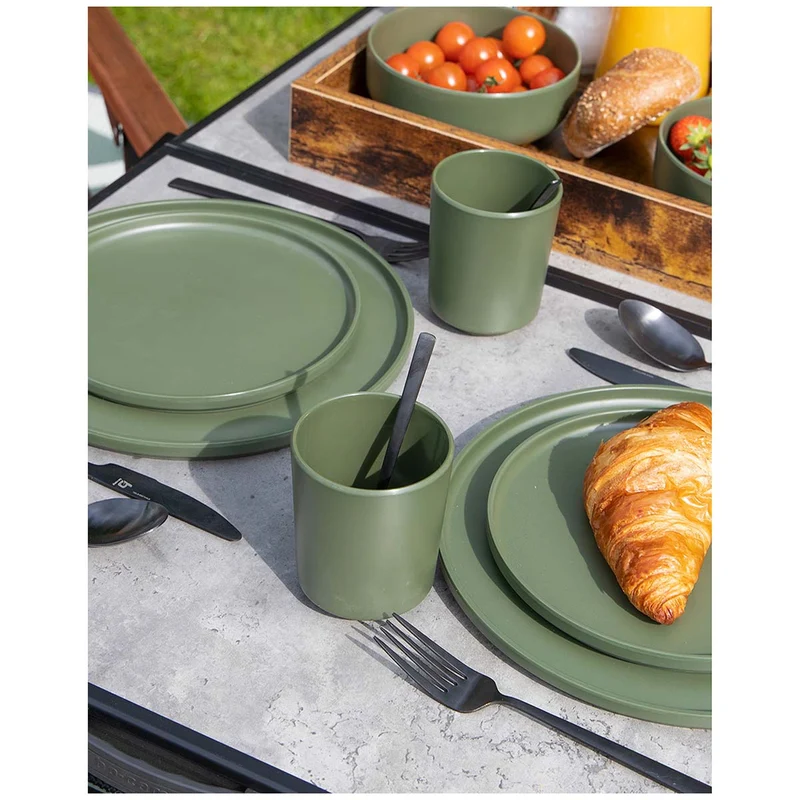Servies 16 stuks melamine Patom - Bo-Camp