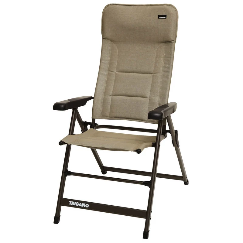 Opvouwbare campingstoel Electra Air Moka met hoge rugleuning gewatteerd - Trigano