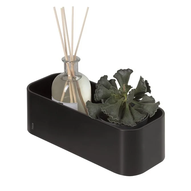 Kleefbaar wandrek/douchemand van 25 cm met waterafloop - Tiger