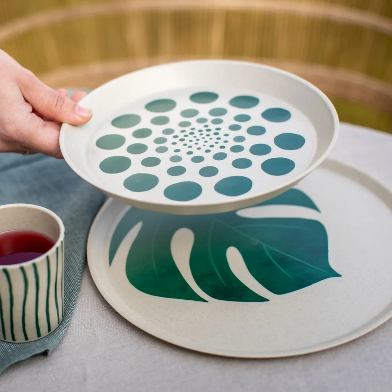 Bio-servies Connect Monstera van Koziol | Stijlvol & duurzaam