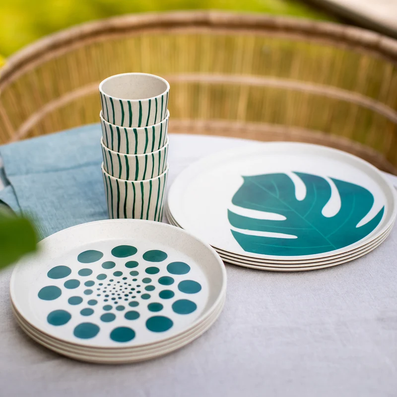 Bio-servies Connect Monstera van Koziol | Stijlvol & duurzaam