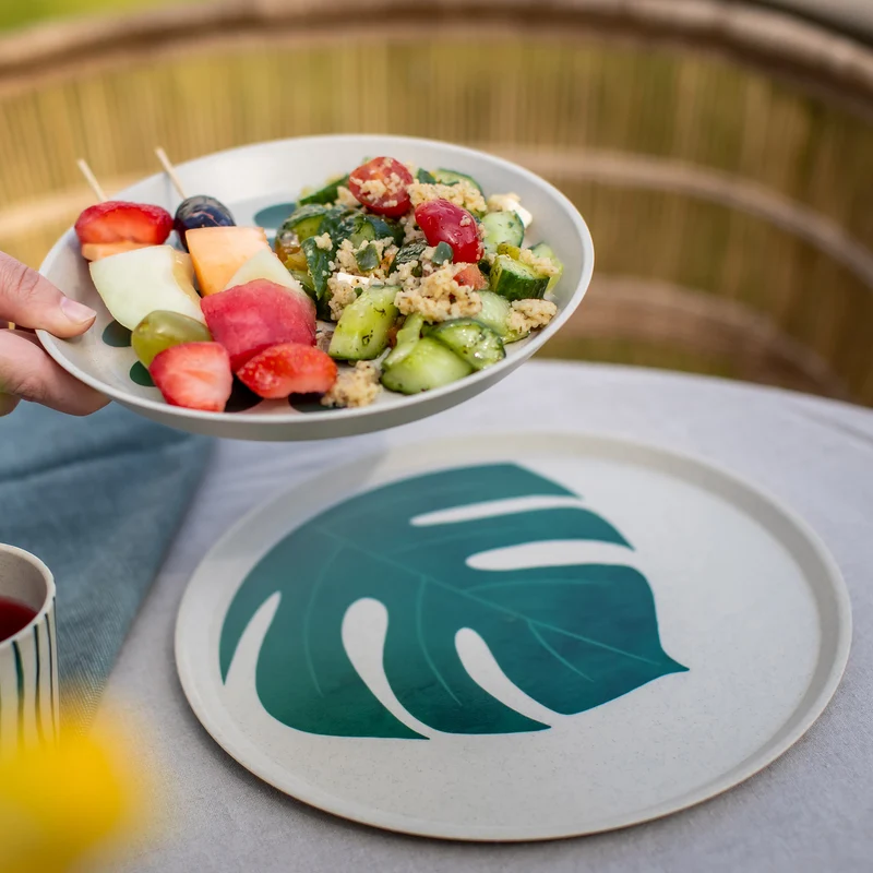 Bio-servies Connect Monstera van Koziol | Stijlvol & duurzaam