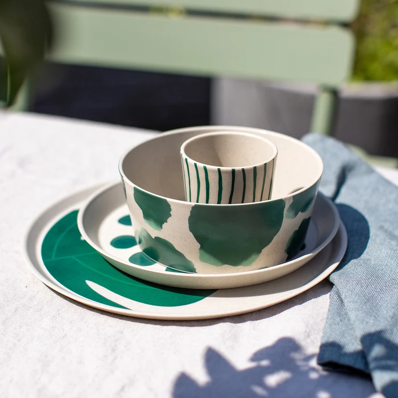Bio-servies Connect Monstera van Koziol | Stijlvol & duurzaam