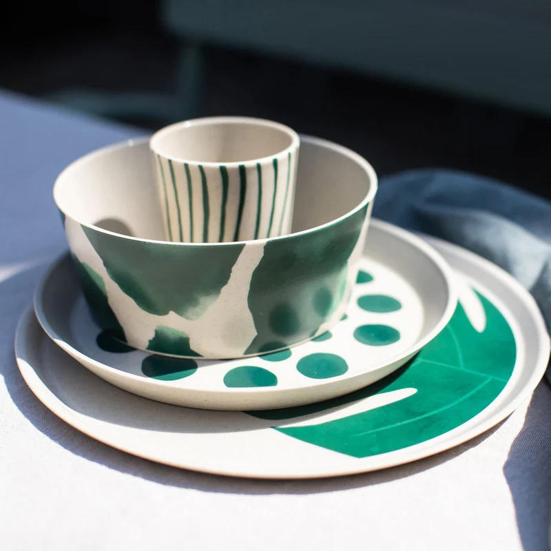 Bio-servies Connect Monstera van Koziol | Stijlvol & duurzaam